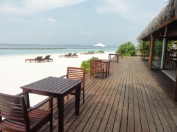 Impressionen vom Restaurant - Außenbereich mit tollem Beach- Blick.