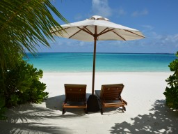 Fantastic beach location - Each access of the beach bungalows offers a private area for perfect relaxing.